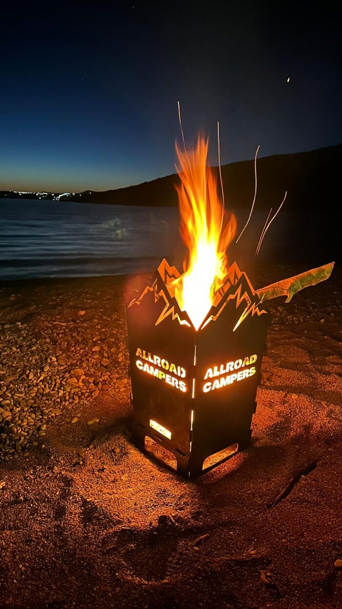 Allroad Campers Feuerkorb inklusive Grillplatte – Bild 7