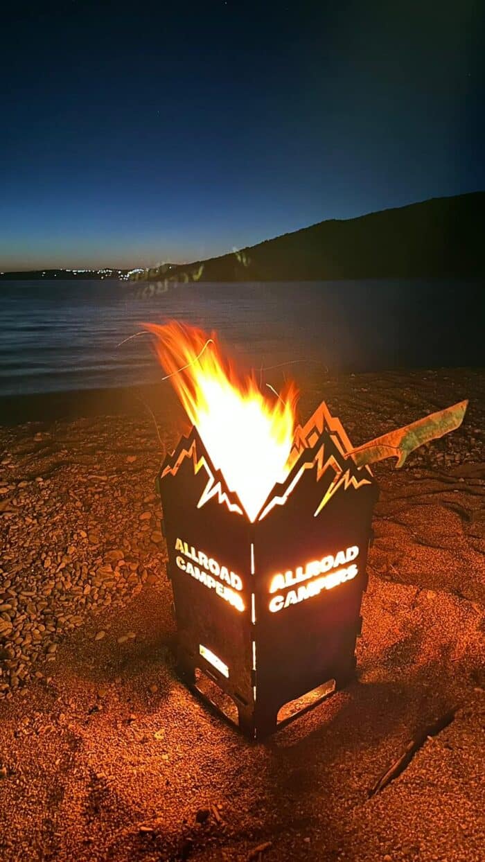 Allroad Campers Feuerkorb inklusive Grillplatte – Bild 6